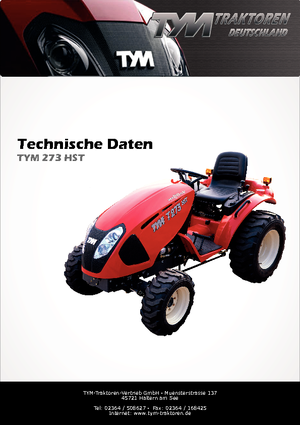 Trattrici agricole - trazione a 4 ruote TYM T273