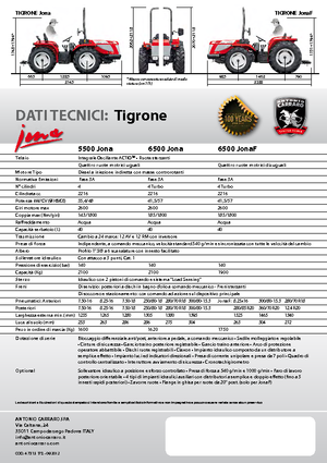 Trattrici agricole - trazione a 4 ruote Carraro Tigrone 5500 Jona