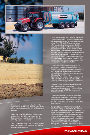 Trattrici agricole - trazione a 4 ruote McCormick TTX 230 E