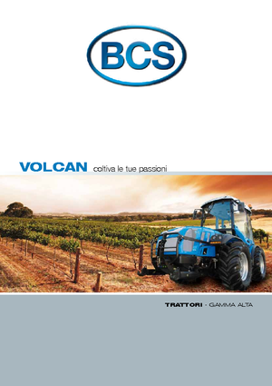 Trattrici agricole - trazione a 4 ruote BCS Volcan 750 Ds