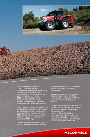 Trattrici agricole - trazione a 4 ruote McCormick XTX 145 E-Plus