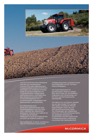 Trattrici agricole - trazione a 4 ruote McCormick XTX 185 E-Plus