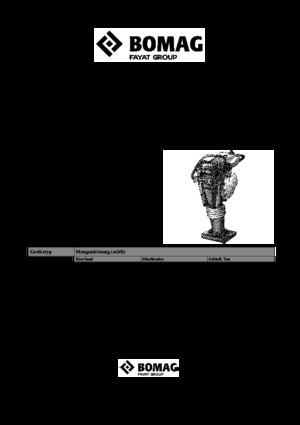 Costipatori Diesel e Benzina Bomag BVT 65