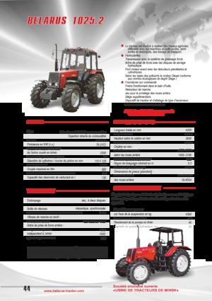 Trattrici agricole - trazione a 4 ruote Belarus 1025.2