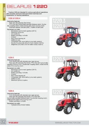 Trattrici agricole - trazione a 4 ruote Belarus 1220.3
