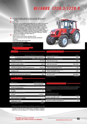 Trattrici agricole - trazione a 4 ruote Belarus 1220.3