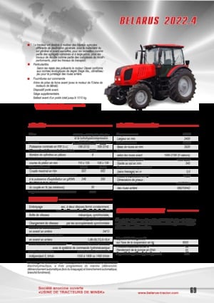 Trattrici agricole - trazione a 4 ruote Belarus 2022.4