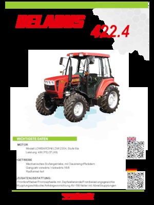 Trattrici agricole - trazione a 4 ruote Belarus 422.4