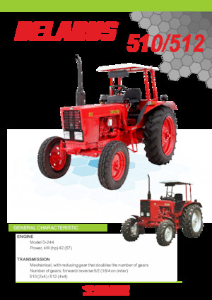 Trattrici agricole - trazione a 4 ruote Belarus 512