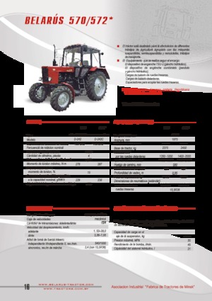 Trattrici agricole - trazione a 4 ruote Belarus 572