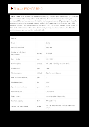 Trattrici agricole - trazione a 4 ruote Pronar 8140