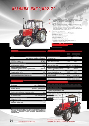 Trattrici agricole - trazione a 4 ruote Belarus 952.2