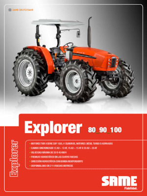 Trattrici agricole - trazione a 4 ruote SAME Explorer 100
