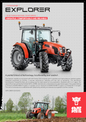 Trattrici agricole - trazione a 4 ruote SAME Explorer 110