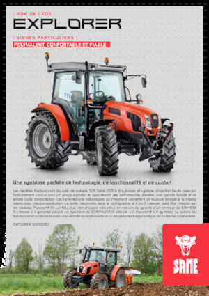 Trattrici agricole - trazione a 4 ruote SAME Explorer 110