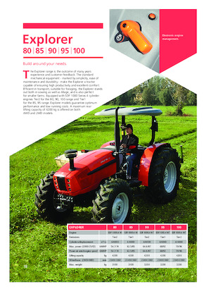 Trattrici agricole - trazione a 4 ruote SAME Explorer 100
