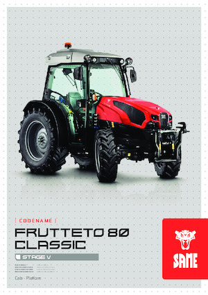 Trattrici agricole - trazione a 4 ruote SAME Frutteto V 80 Classic 