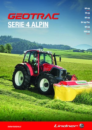 Trattrici agricole - trazione a 4 ruote Lindner Geotrac 84 ep pro