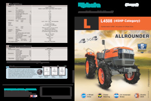 Trattrici agricole - trazione a 4 ruote Kubota L4508