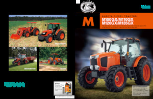 Trattrici agricole - trazione a 4 ruote Kubota M126GX 