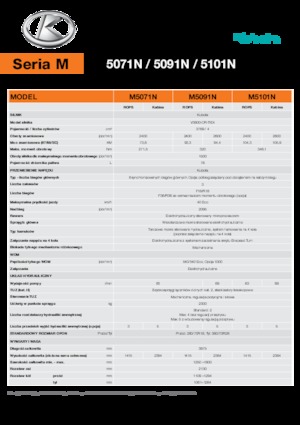 Trattrici agricole - trazione a 4 ruote Kubota M5101N