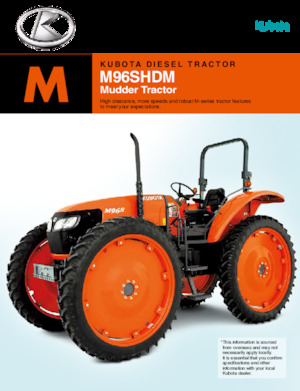 Trattrici agricole - trazione a 4 ruote Kubota M96SHDM