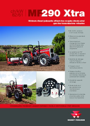 Trattrici agricole - trazione a 4 ruote Massey Ferguson MF 290 Xtra