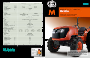 Trattrici agricole - trazione a 4 ruote Kubota MX5200