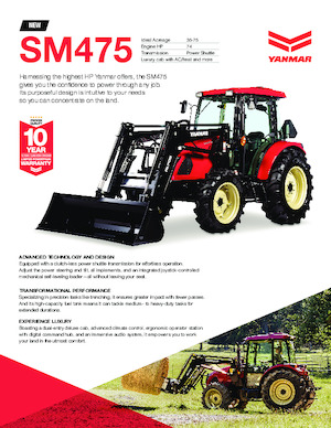 Trattrici agricole - trazione a 4 ruote Yanmar SM475
