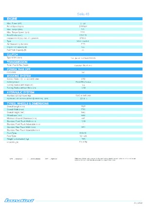 Trattrici agricole - trazione a 4 ruote Landini Solis 45