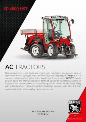 Trattrici agricole - trazione a 4 ruote Carraro SP 4800
