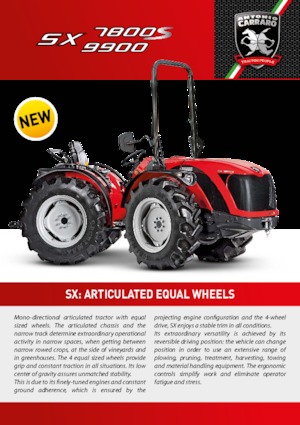 Trattrici agricole - trazione a 4 ruote Carraro SX 9900