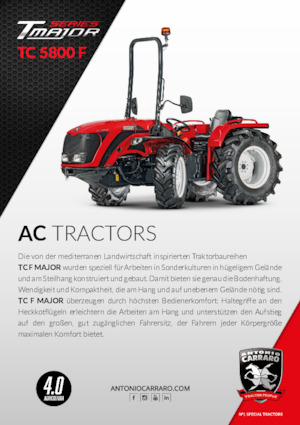 Trattrici agricole - trazione a 4 ruote Carraro TC 5800 F major