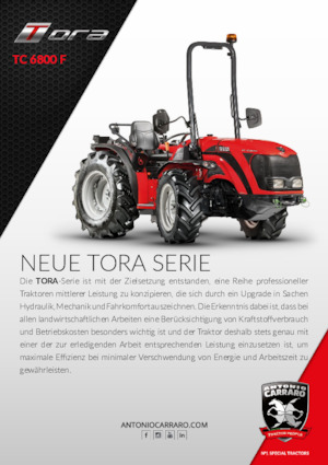 Trattrici agricole - trazione a 4 ruote Carraro TC 6800 F Tora