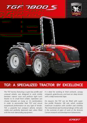 Trattrici agricole - trazione a 4 ruote Carraro TGF 7800 S