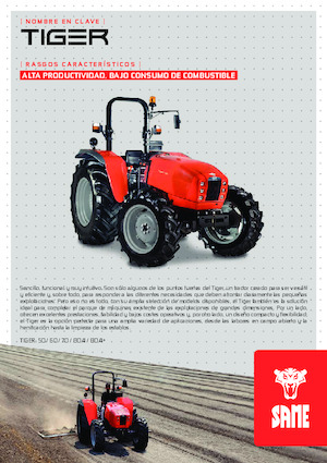 Trattrici agricole - trazione a 4 ruote SAME Tiger 80.4+