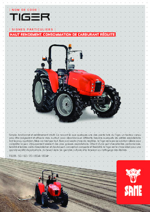 Trattrici agricole - trazione a 4 ruote SAME Tiger 80.4+