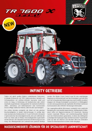 Trattrici agricole - trazione a 4 ruote Carraro TR 7600 Infinity