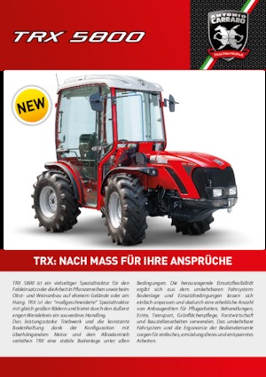 Trattrici agricole - trazione a 4 ruote Carraro TRX 5800