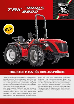 Trattrici agricole - trazione a 4 ruote Carraro TRX 9900