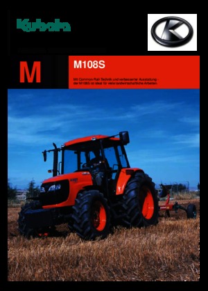 Trattrici agricole - trazione a 4 ruote Kubota M 108 S