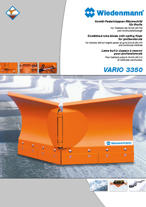 Spazzaneve vari Wiedenmann SnowMaster Vario 3353