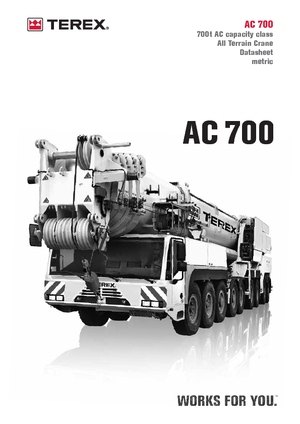 Gru fuoristrada Terex-Demag AC 700 (18x8x16)