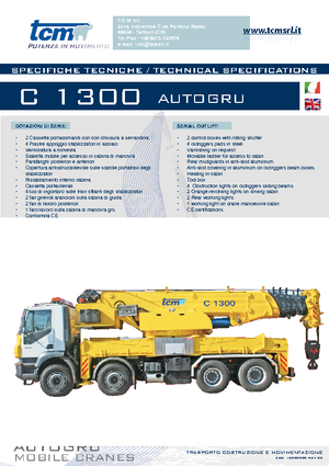 Gru fuoristrada tcm C 1300 (8x4x4)