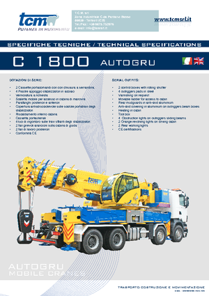 Gru fuoristrada tcm C 1800 (8x4x4)