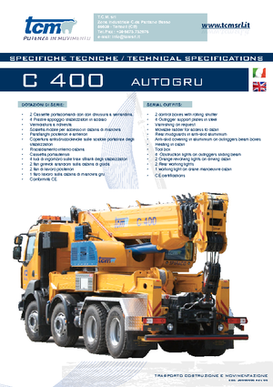 Gru fuoristrada tcm C 400.26 (6x4x4)