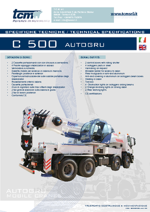 Gru fuoristrada tcm C 500  (6x4x4)