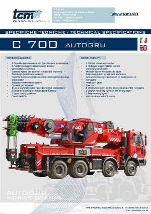 Gru fuoristrada tcm C 700 (6x4x4)