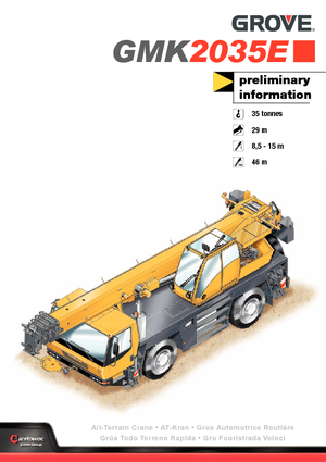 Gru fuoristrada Grove GMK2035E 