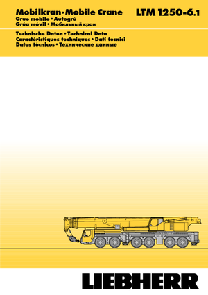 Gru fuoristrada Liebherr LTM 1250-6.1 (12x8x10)